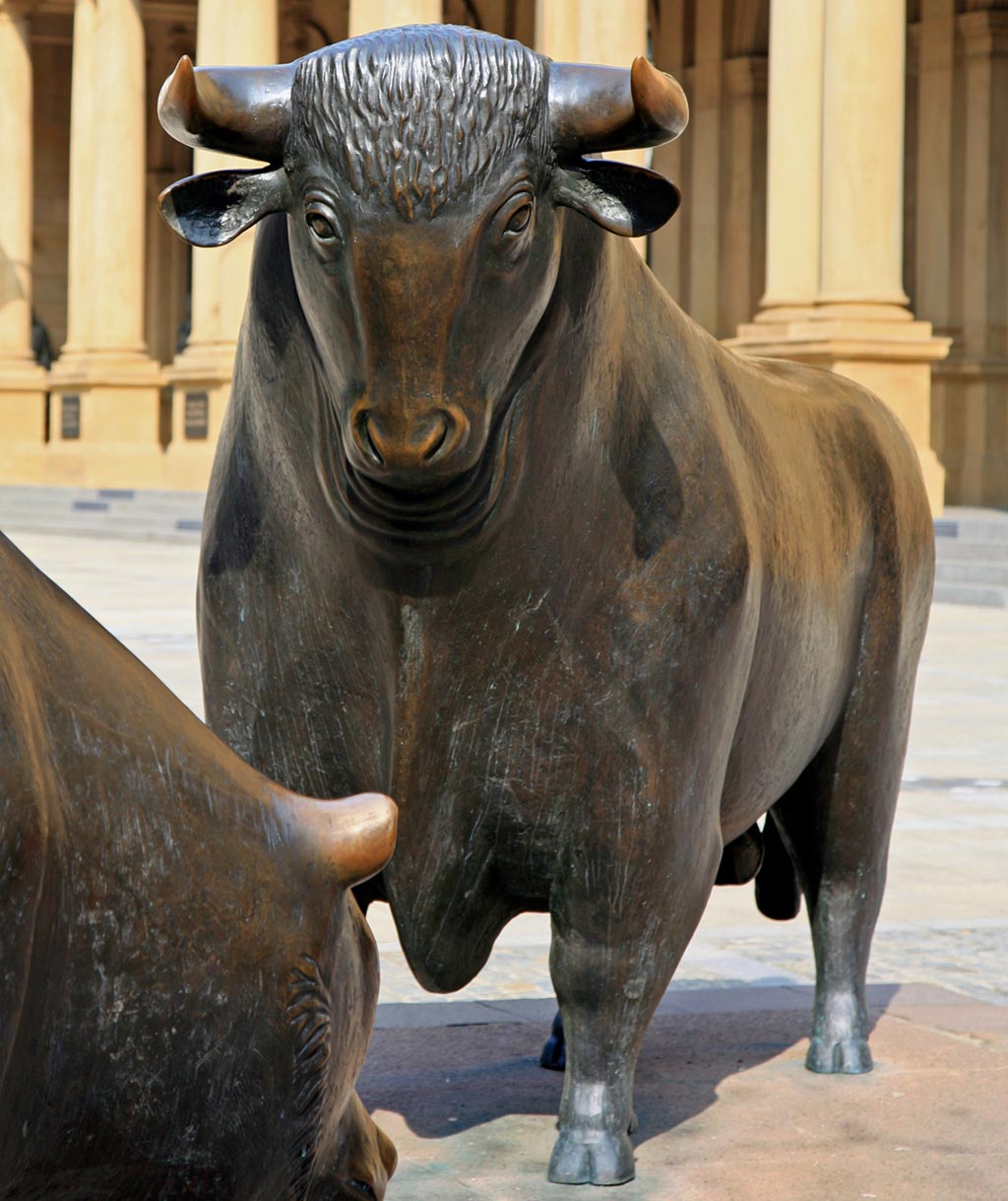 Stier vor Frankfurter Börse